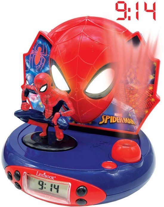 Lexibook Disney Spiderman Klokradio - Rood - Kunststof