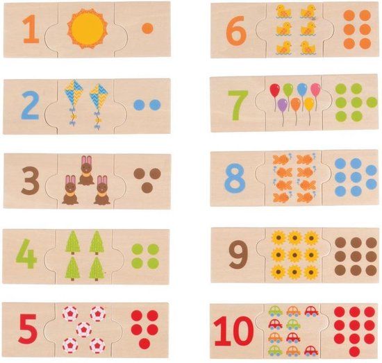 {"int": null, "string": "Bigjigs"} Bigjigs Number Tiles - Houten Legpuzzel - 3+ jaar