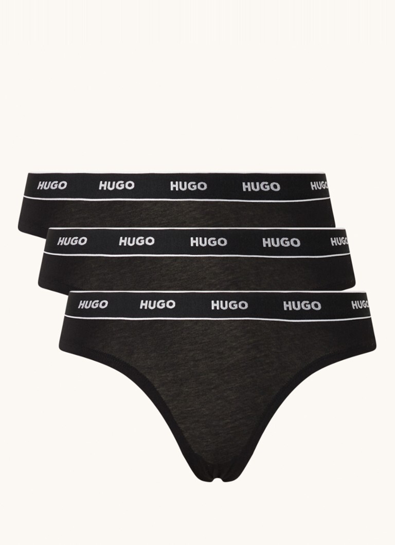 HUGO BOSS HUGO BOSS String met logoband in 3-pack