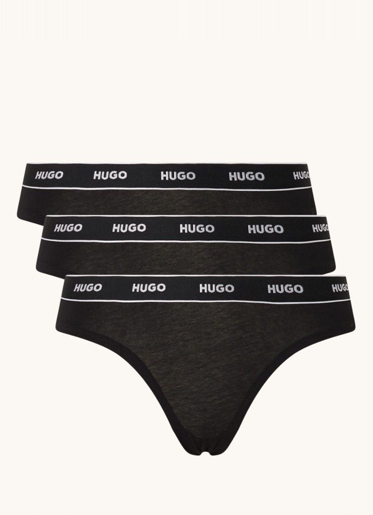 HUGO BOSS String 3-pack with logo band