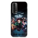 Beschermhoes Huawei P Smart (2021) Manga Demon Slayer, zwart Beschermhoes