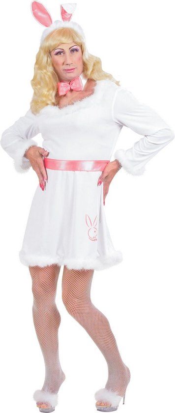 Konijnenkostuum Drag Queen voor Mannen - One Size - Grappig en Fout