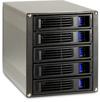 Intertech Inter-Tech ST-5255 HDD-behuizing - Zwart - 2.5/3.5" - 5x HDD - Hot-swap