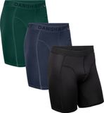 DANISH ENDURANCE Sportonderbroeken Heren - Extra Lang - Sport Boxershorts - 3 pack - Meerkleurig - Maat XL