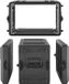 VEVOR 6U Rackbehuizing, 26 cm Diep, 22 cm Interne Diepte, Rackmount Flightcase met Microfooncompartiment, Polyethyleen Constructie, Verzonken Sluitingen, voor Versterkers, Processors en Controllers