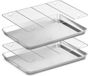 Ibenzoa® Set de plaques de cuisson et grilles de refroidissement en acier inoxydable