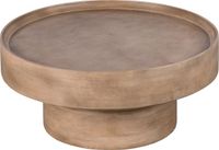 Lewis & Loft Salontafel Luus - FSC®-gecertificeerd mangohout - Rond ⌀80 cm - Mat bruin