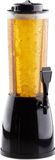 Relaxdays Biertoren met tap, 50 x 23 x 18 cm, 2.5 L, Zwart