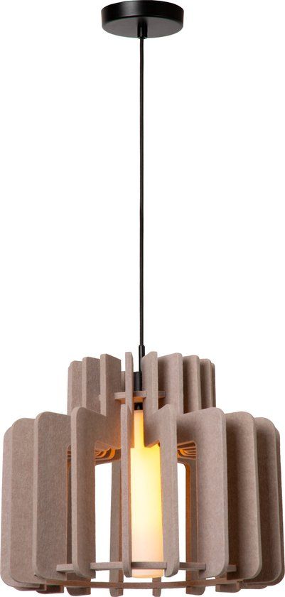 Lucide ROLLO - Hanglamp - 1xE27 - Taupe