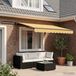 Maison Exclusive - Parasol électrique avec panneaux solaires, 3,5 x 2 mètres, couleur sable, 100% polyester