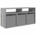 vidaXL Meuble bas avec tiroir Gris Sonoma 87 x 27,5 x 43 cm