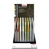 Pentel Gelschrijver K118 Grip medium assorti 4 kleuren | 48 stuks