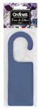 Ordinett Kleerhanger kamergeur katoenen bloemen voor kasten en kamers, blauw, H 17 cm