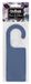 Ordinett Kleerhanger kamergeur katoenen bloemen voor kasten en kamers, blauw, H 17 cm