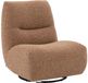 Goossens Fauteuil Ivy - Stof - Bruin