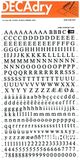 APLI SDD230F - Super 6 mm Black Transfer Letters en Cijfers 390 tekens,Zwart