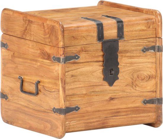 vidaXL Kist 40x40x40 cm massief acaciahout