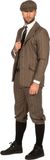 Wilbers Peaky Blinders Colbert Roaring 20's Bruin - Maat 48