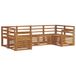 vidaXL - Buiten - bank - set - 6 - st - Naturel