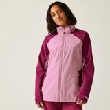 Regatta Jas Hiking Dames Waterdicht Ademend Roze Polyester Lange Mouw Colorblock Maat 34