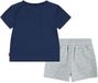 Levi's Kids Batwing Set Blauw, Grijs 9 Maanden Unisex Katoen Casual