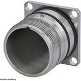 Hummel M23 Signal Gerätesteckverbinder Droit Avec Protection Anti-vibrations Montage Arrière 200v, Couleur Argent - 1 pièce