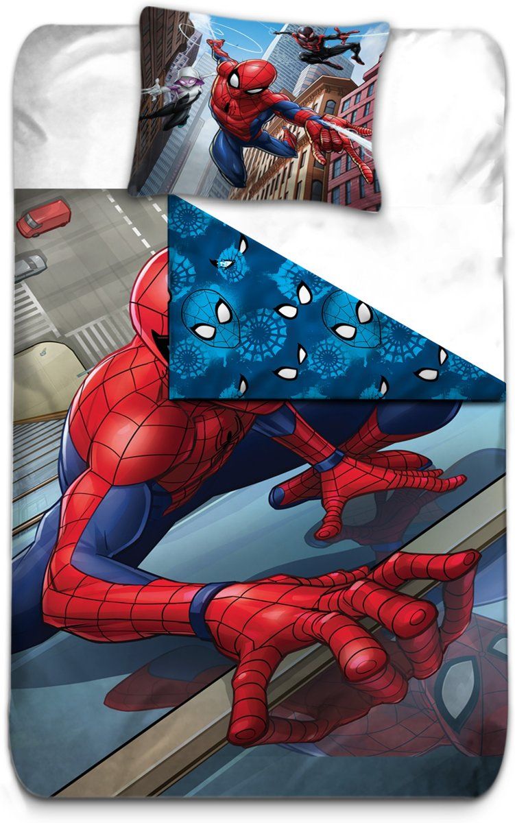Spider-Man Climber - Dekbedovertrek - Eenpersoons - 140 x 200 cm - Multi
