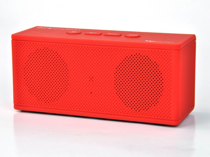 Pure Acoustics Portable bluetooth speaker met FM radio rood