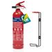 Smartwares Extincteur à poudre - 1 kg - pour feux ABC - Adapté pour véhicules et domiciles - Support inclus - FEX-18116