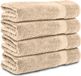 Komfortec handdoeken – Set van 4 - Badhanddoek 70x140 cm - 100% Katoen – Zandbeige