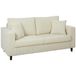 HOMCOM Canapé deux places - Velours côtelé (100% polyester) - 170 x 80 x 82 cm - Crème