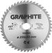 GRAPHITE Serie HM Cirkelzaagblad 235mm 48 Tanden ATB Geometrie