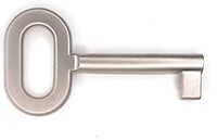 Cyclingcolors Furniture Key 60 mm Oval Nickel-Plated Matte Lock Modern Design Decoration Cabinet