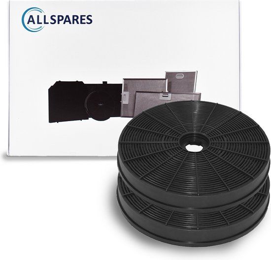 AllSpares Koolstoffilter (2St.) voor AEG / Electrolux / Zanker / Zanussi / EFF54 / 50294677005 / 9029793776 / E3CFF55