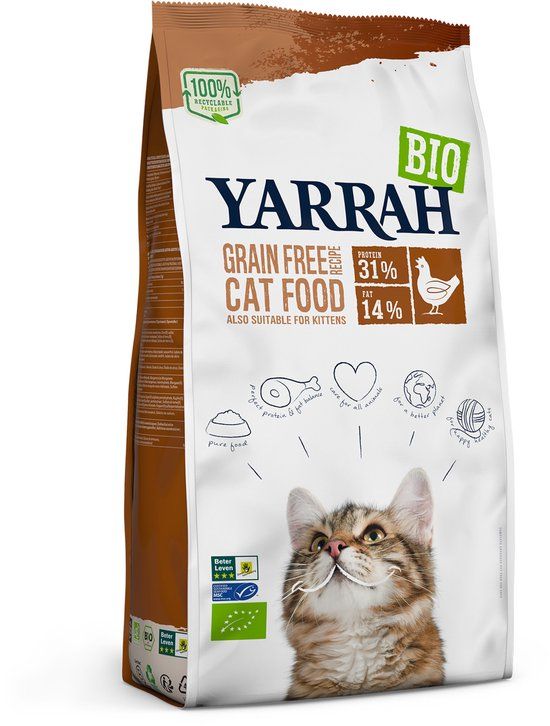 YARRAH cat adult graanvrij kip / vis kattenvoer 6 kg