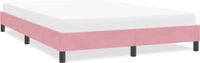 vidaXL Bedframe - 160x220 cm - Fluweel - Roze