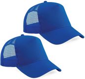Beechfield Top Tex Group Sprl Truckers baseballcap - Blauw - Volwassenen - Katoen - One Size - Unisex