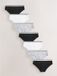 Next - Dames - Set van 7 katoenen slips met logo - Zwart