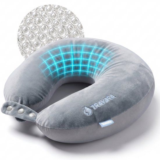 TRAVARA Nekkussen The Snuggo - Licht Grijs