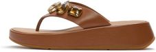 FitFlop F-Mode Ultra-Jewel Leather Toe-Post Sandals BRUIN - Maat 38