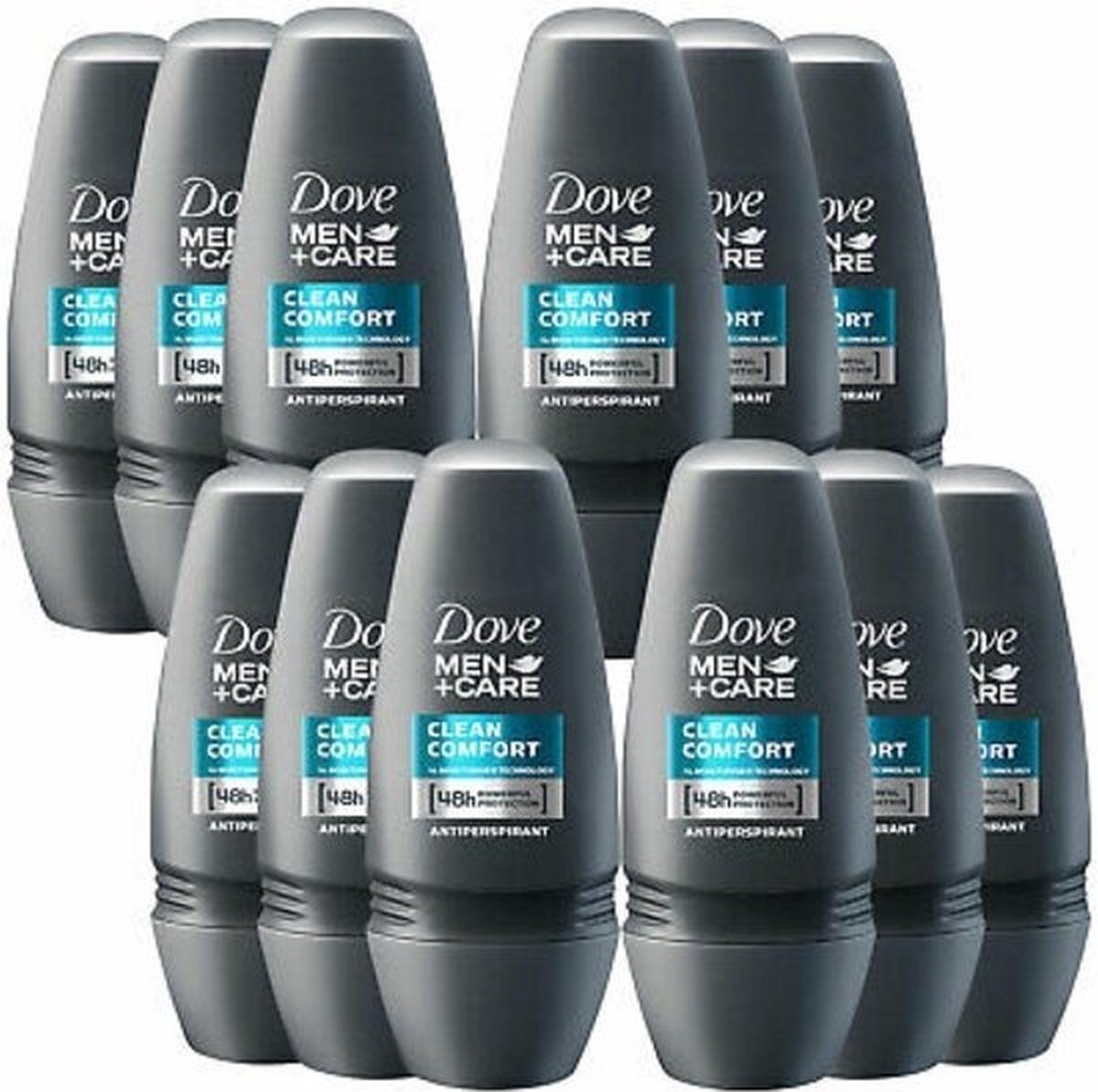 Dove Deo Roller Clean Comfort - Voordeelverpakking 12 Stuks