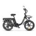 OUXI Q11 Vélo pliant électrique - Fatbike - 20 pouces - Moteur 250W - 7 vitesses - Autonomie 50 km - Freins à disque hydrauliques - Noir