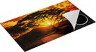 Chefcare Inductie Beschermer Zonsondergang Achter een Savanne Boom - 89,6x51,6 cm - Multicolor