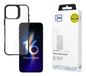 3MK Satin Armor Case+ mobiele telefoon hoes 16 cm (6.3") Housse Noir, Transparent