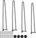 Vevor Set Van 4 Tafelpoten Haarspeldpoten 710mm Hoog 110x110mm Montageplaat Koolstofstaal Gepoedercoate Haarspeldpoten 227kg Draagvermogen Ideaal voor Keukentafels Woonkamer Consoles Studiotafels