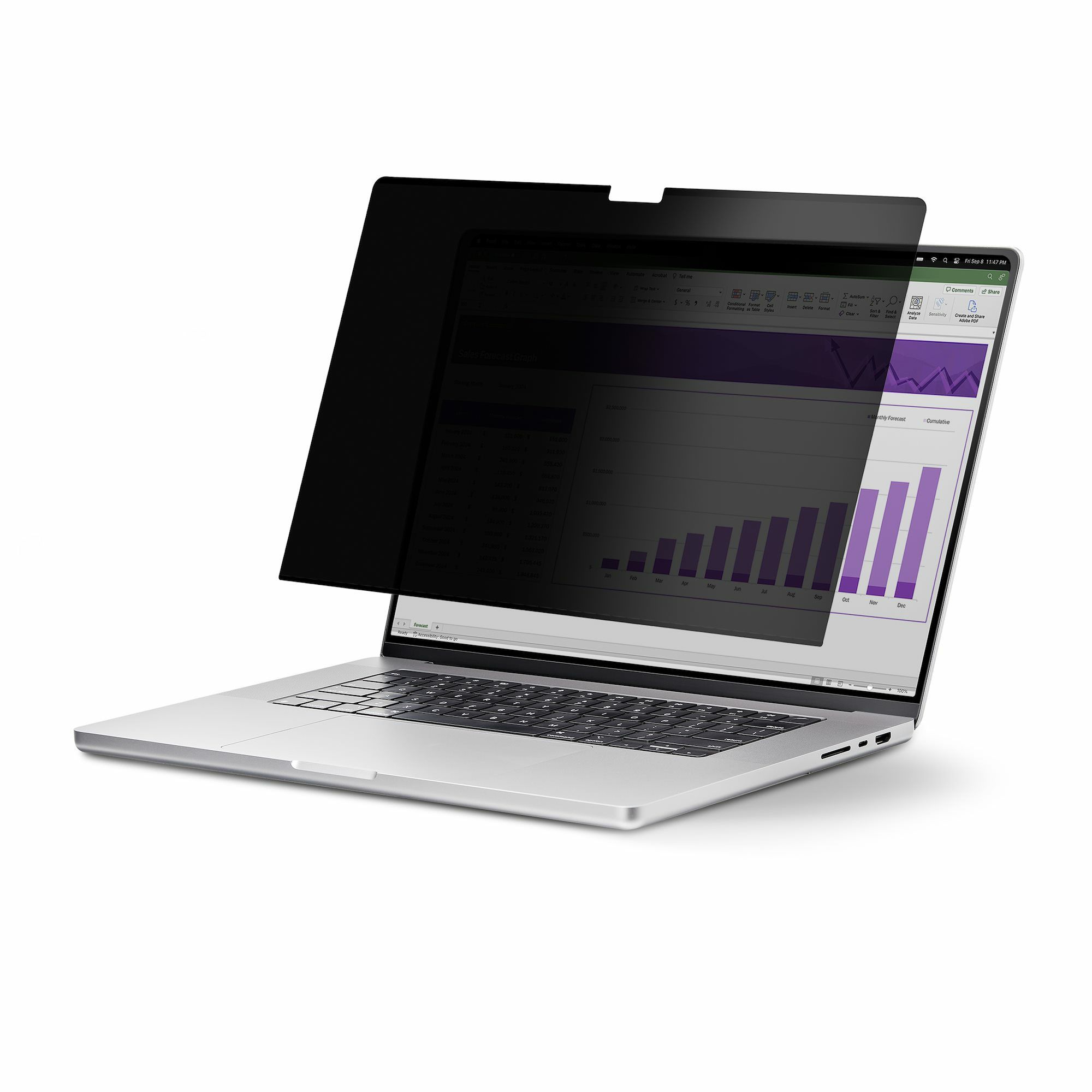 StarTech.com 13.3-inch MacBook Pro M1 M2 Flip-Over Laptop Privacy Filter