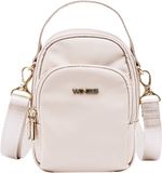 Rosella Collectie Petit Sac à dos bandoulière Beige Nylon