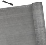 Merkloos / Sans marque Inkijkbescherming Schaduwnet - Zichtdoek Windscherm - Privacy Creëren Tuin - HDPE 150 g/m² - 1.5 x 25 m - Antraciet