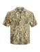 JACK & JONES Overhemd 'JPRBLADrew' ecru / olijfgroen / zwart