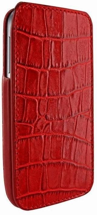 Piel Frama U618COR Rood Leren Hoesje voor Samsung Galaxy S IV (GT-i9500)